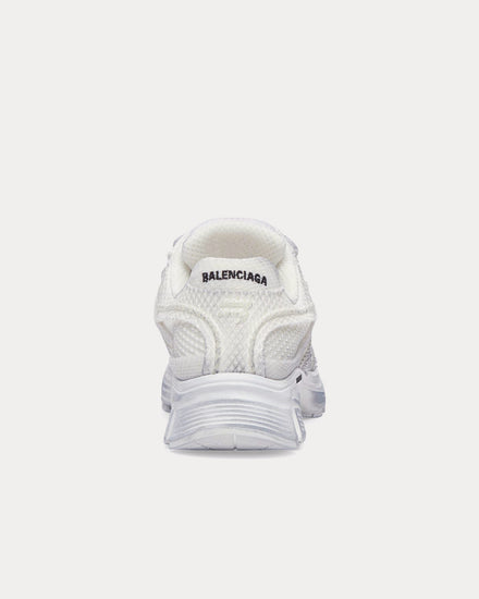 Balenciaga 'Cities Series' Phantom Monocolor Fabric & Mesh Wash White Low Top Sneakers - 4