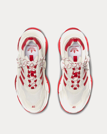 Balenciaga x Adidas Triple S White / White / Red Low Top Sneakers - 2