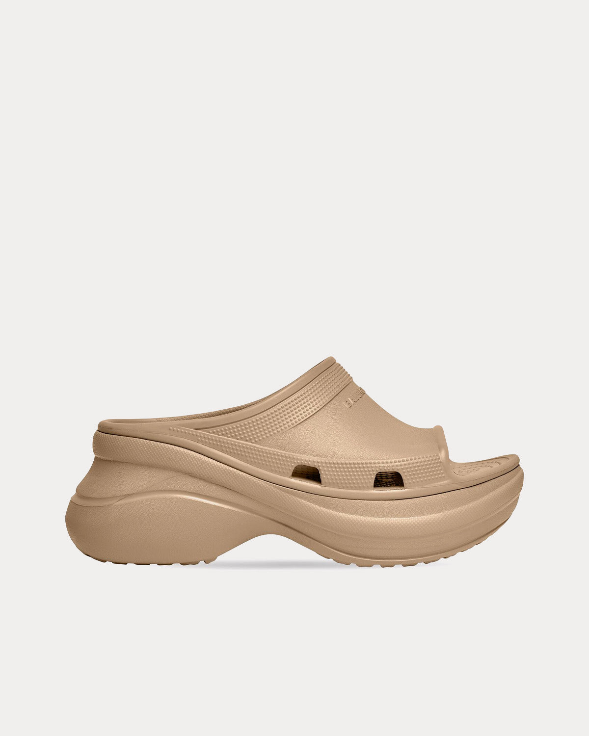 Balenciaga x Crocs Men's Pool Rubber Beige Slide Sandals