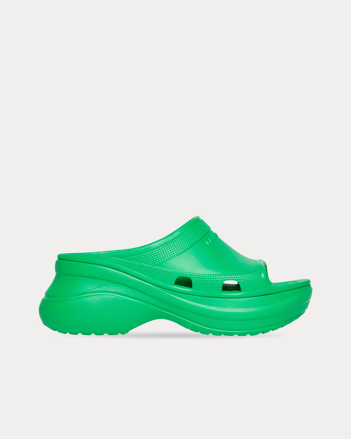 Balenciaga x Crocs - Pool Rubber Green Slide Sandals