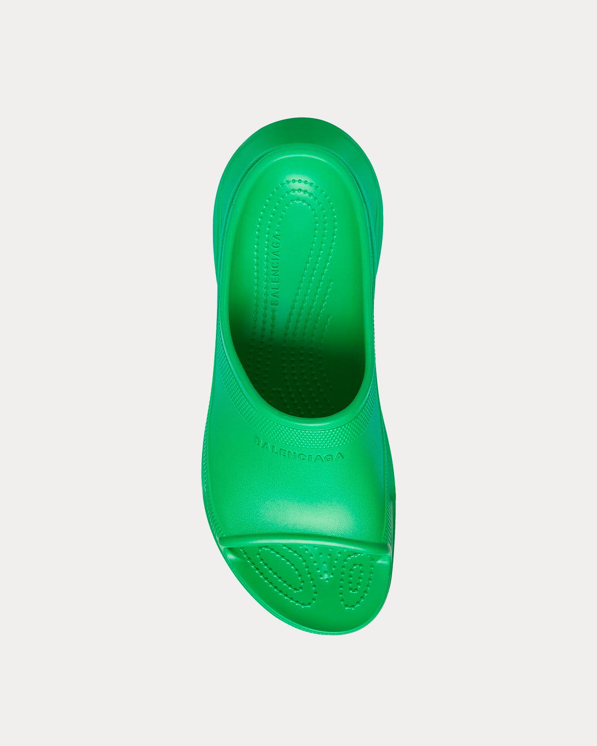 Balenciaga x Crocs - Pool Rubber Green Slide Sandals
