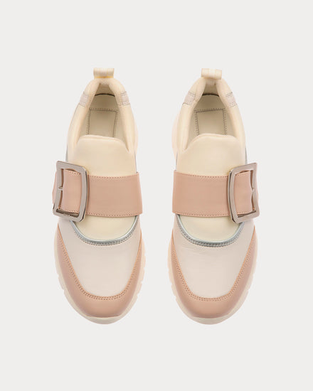 Bally Brinelle White & Pink Low Top Sneakers - 3