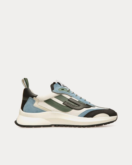 Bally Darky Leather Black / Dusty White / Light Blue Low Top Sneakers - 1