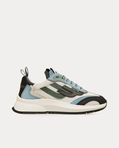 Bally Darky Leather Black / Dusty White / Light Blue Low Top Sneakers