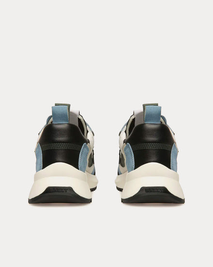 Bally Darky Leather Black / Dusty White / Light Blue Low Top Sneakers - 3
