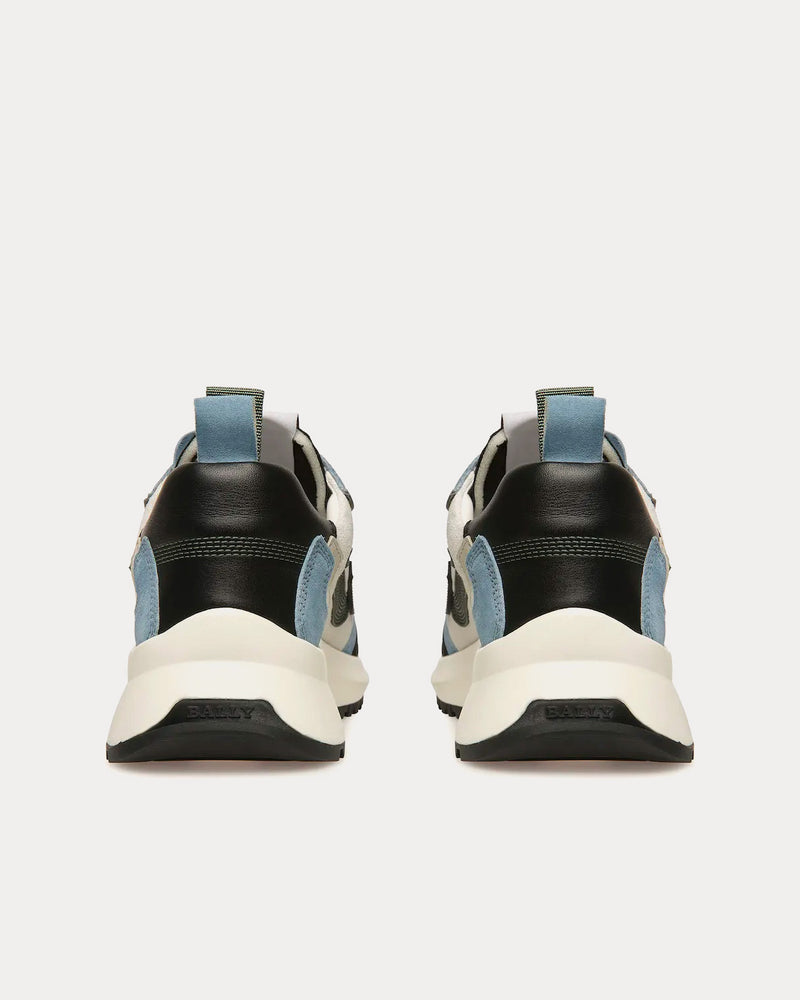 Bally Darky Leather Black / Dusty White / Light Blue Low Top Sneakers - 3