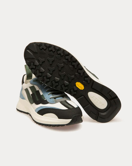 Bally Darky Leather Black / Dusty White / Light Blue Low Top Sneakers - 4