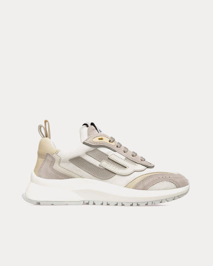 Bally Darky Leather Grey / Beige / White Low Top Sneakers - 1