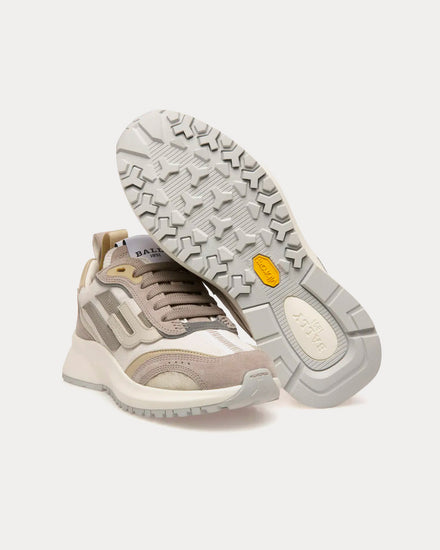Bally Darky Leather Grey / Beige / White Low Top Sneakers - 4