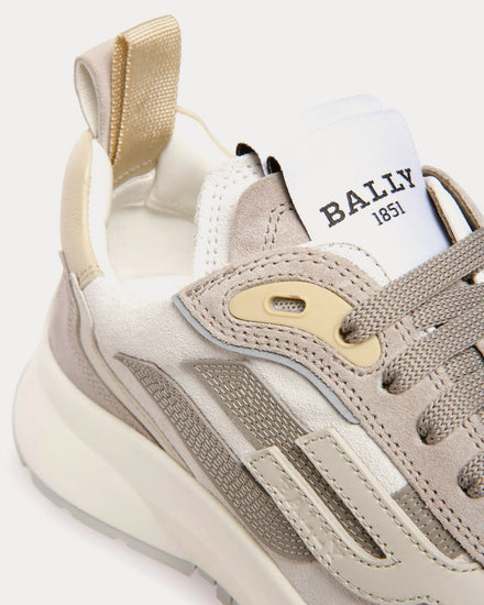 Bally Darky Leather Grey / Beige / White Low Top Sneakers - 5
