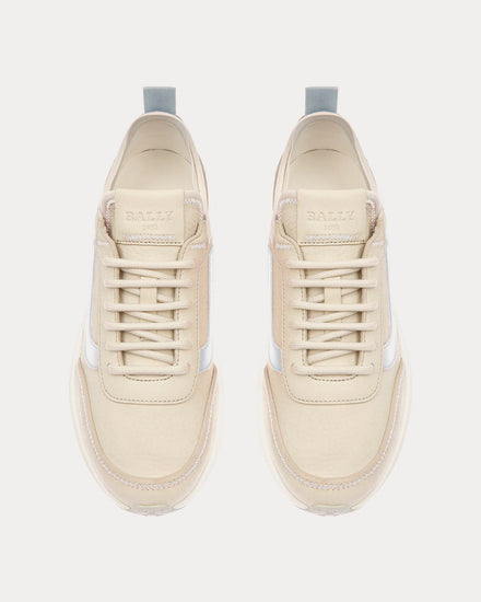 Bally Darys Leather Dusty White / Light Blue Low Top Sneakers - 2