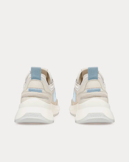 Bally Darys Leather Dusty White / Light Blue Low Top Sneakers - 4