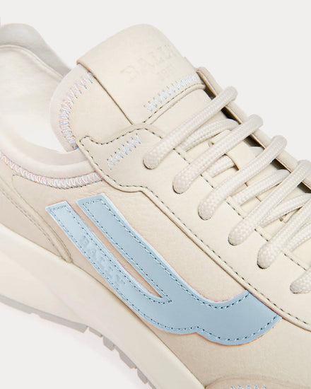 Bally Darys Leather Dusty White / Light Blue Low Top Sneakers - 5