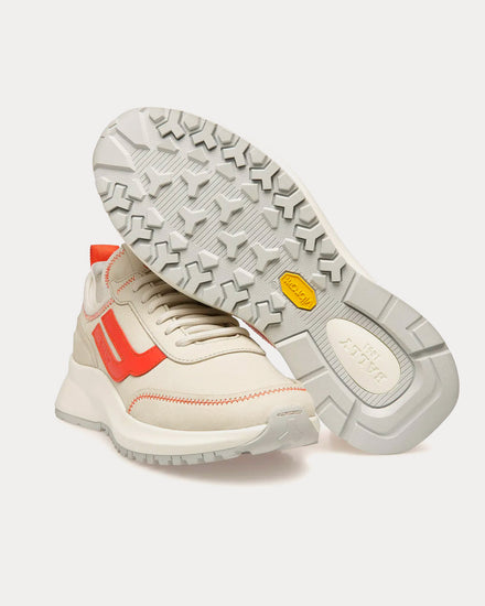 Bally Darys Leather Dusty White / Orange Low Top Sneakers - 4