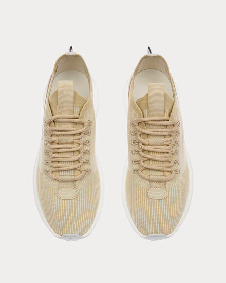 Bally Dean Leather, Fabric & Polyester Dusty White / Beige Low Top Sneakers - 2