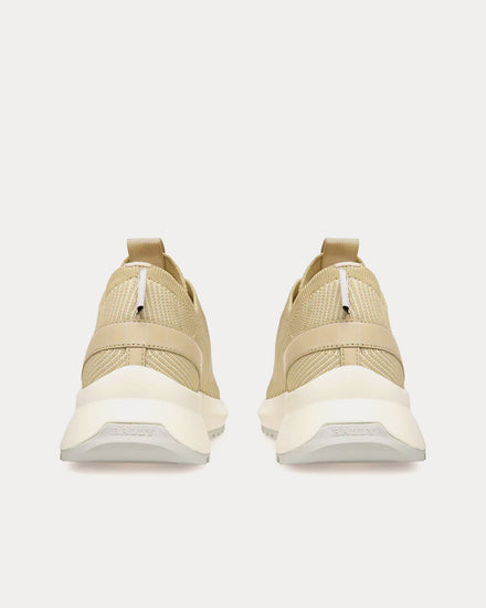 Bally Dean Leather, Fabric & Polyester Dusty White / Beige Low Top Sneakers - 4