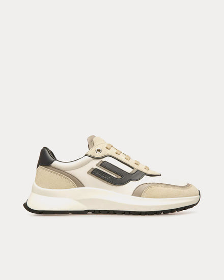Bally Demmy Leather Beige / Grey / White Low Top Sneakers - 1