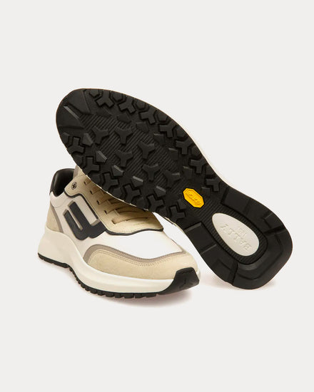Bally Demmy Leather Beige / Grey / White Low Top Sneakers - 4