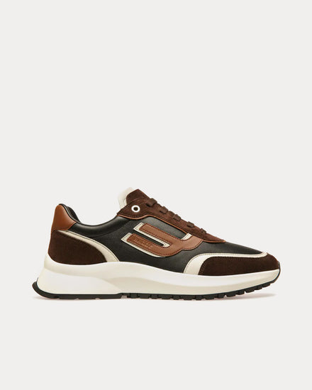 Bally Demmy Leather Ebony / Brown / White / Black Low Top Sneakers - 1