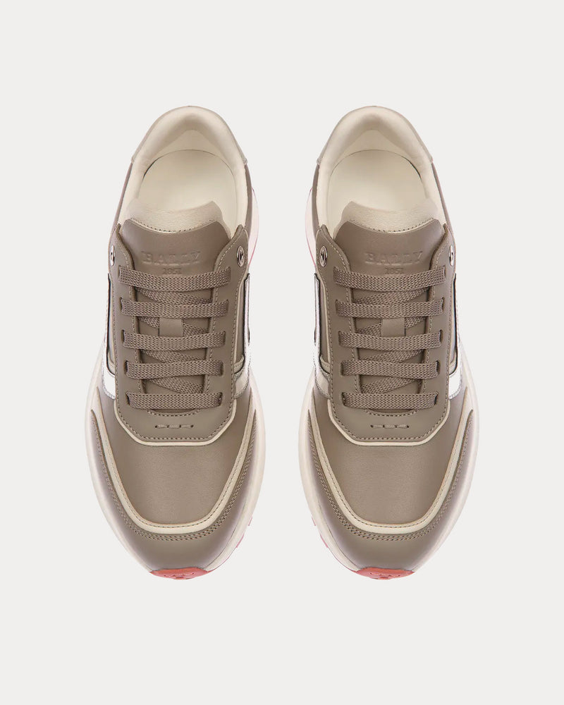 Bally Demmy Leather Grey / Dusty White Low Top Sneakers - 2
