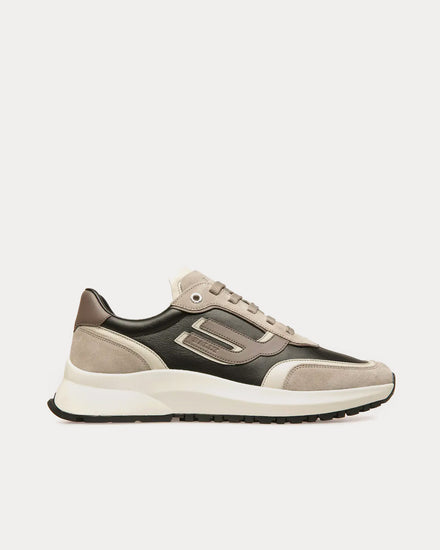 Bally Demmy Leather Grey / Dusty White / Navy Low Top Sneakers - 1