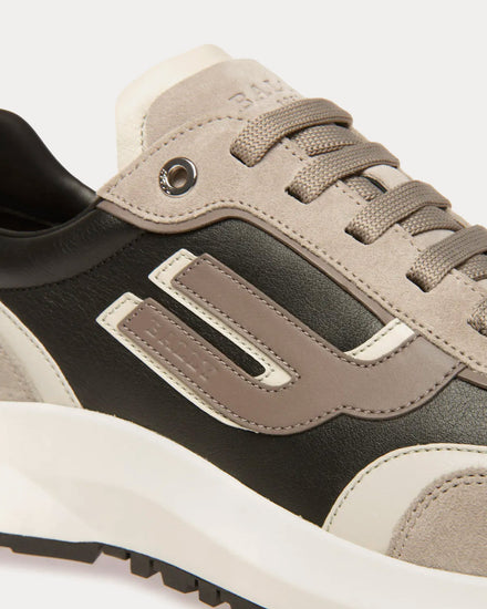 Bally Demmy Leather Grey / Dusty White / Navy Low Top Sneakers - 5