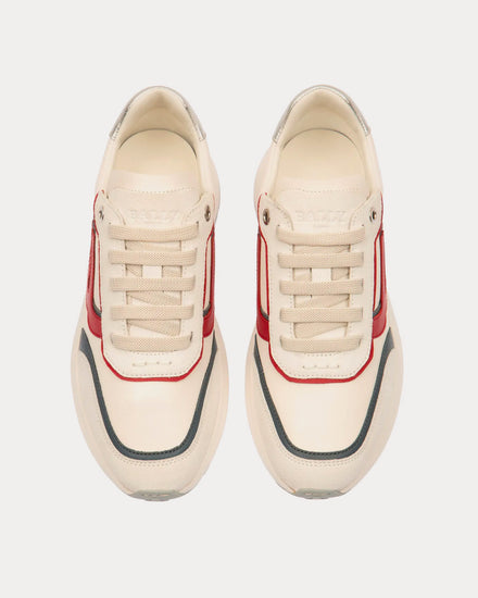 Bally Demmy Leather White / Red / Blue Low Top Sneakers - 2