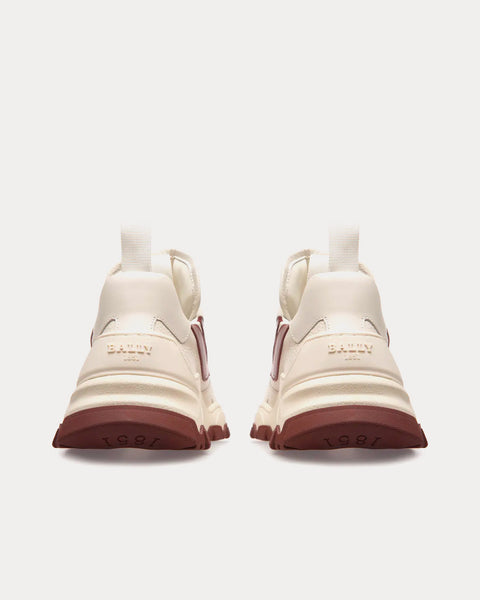 Holden Leather & Fabric White / Heritage Red Low Top Sneakers