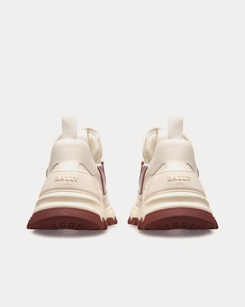 Holden Leather & Fabric White / Heritage Red Low Top Sneakers