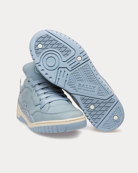 Bally Kiro Leather Light Blue Low Top Sneakers - 4