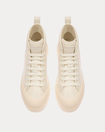 Bally Maren Leather White High Top Sneakers - 2