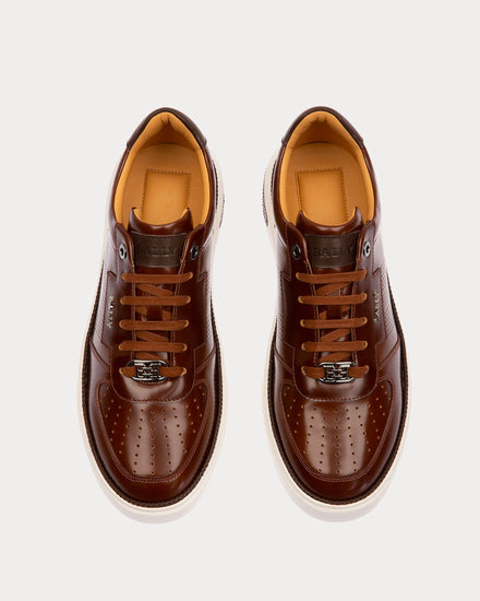 Bally Matteus Leather Brown Low Top Sneakers - 2
