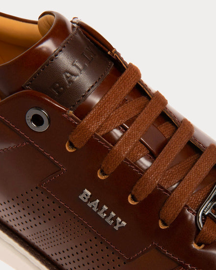 Bally Matteus Leather Brown Low Top Sneakers - 4