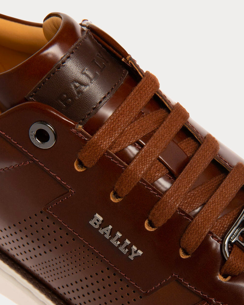 Bally Matteus Leather Brown Low Top Sneakers - 4