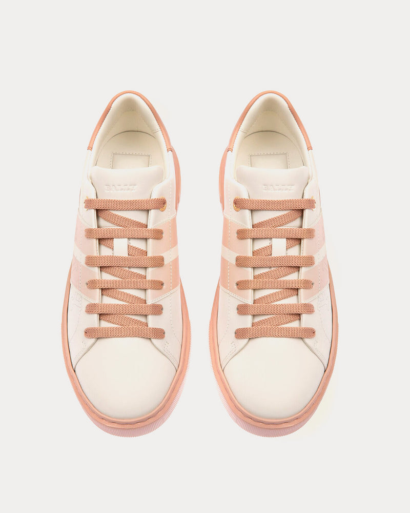 Bally Myra White / Pink Low Top Sneakers - 2
