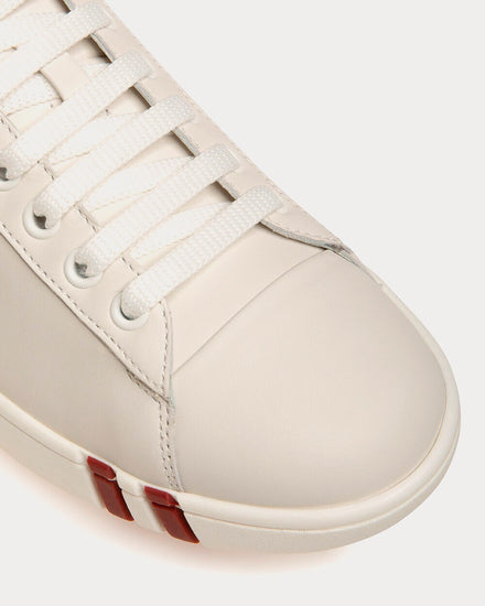 Bally Wivian Leather White Low Top Sneakers - 4