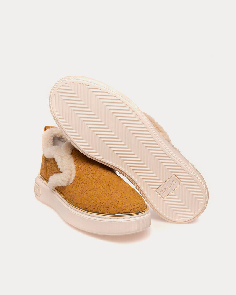 Bally Mardy Suede Leather Brown Slip On Sneakers - 3