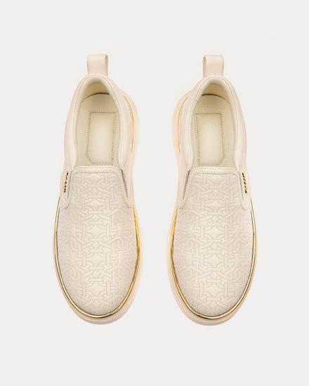Bally Mardy Leather White Slip On Sneakers - 2