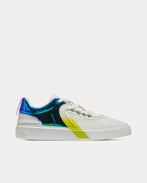 B-Skate Leather & Suede White / Multi Low Top Sneakers