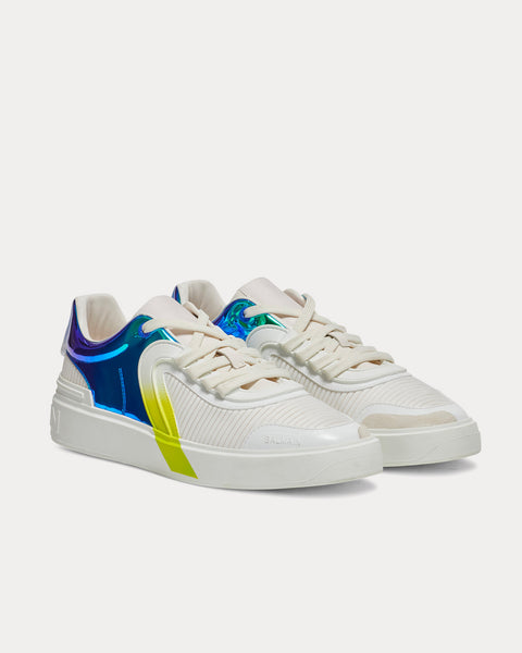 B-Skate Leather & Suede White / Multi Low Top Sneakers