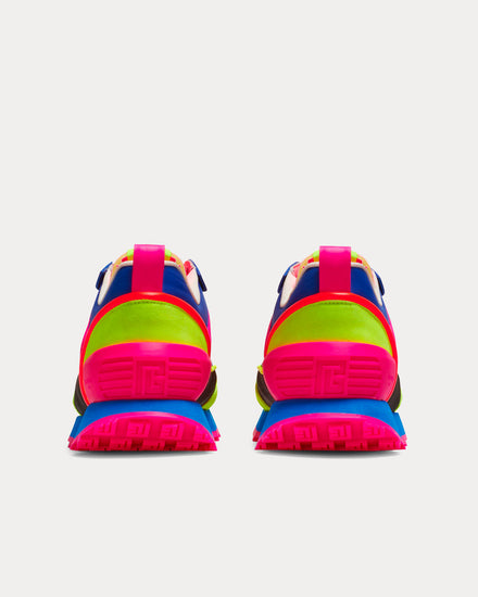 Balmain Racer Suede, Mesh & Nylon Multi Low Top Sneakers - 4