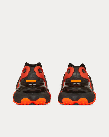 Balmain Unicorn Orange Low Top Sneakers - 4