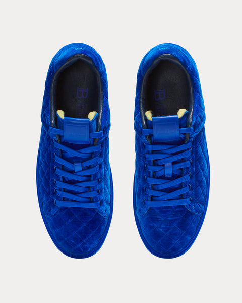 B-Court Quilted Velvet Blue Low Top Sneakers