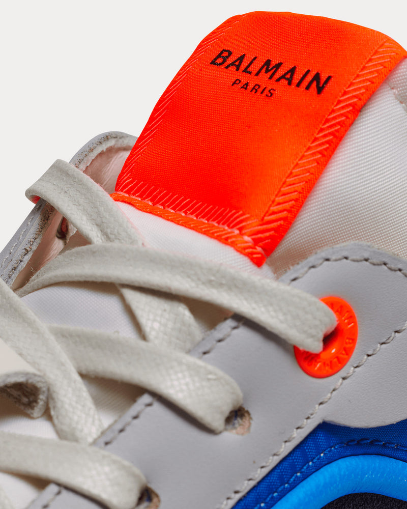 Balmain Racer Suede, Mesh & Nylon Multi Blue Low Top Sneakers - 5