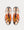 B-Runner Gummy Leather, PVC & Neoprene White / Orange Low Top Sneakers