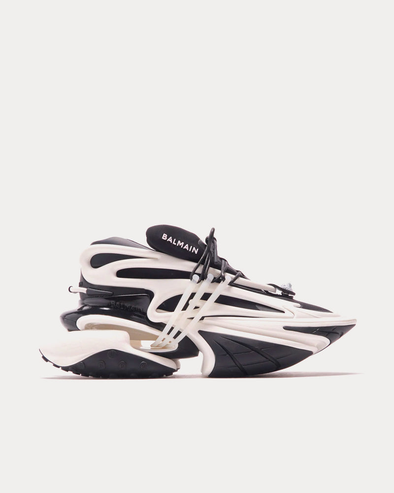 Balmain Unicorn Noir / Blanc Low Top Sneakers - 1