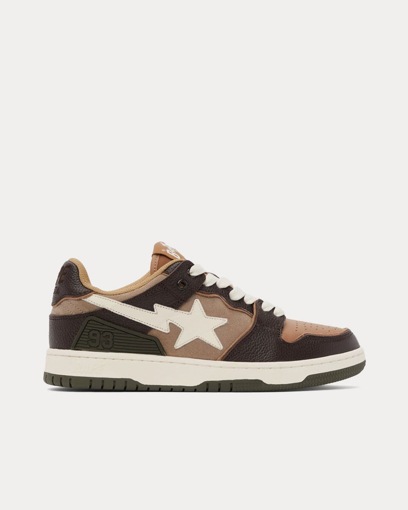 bapesta shoes brown