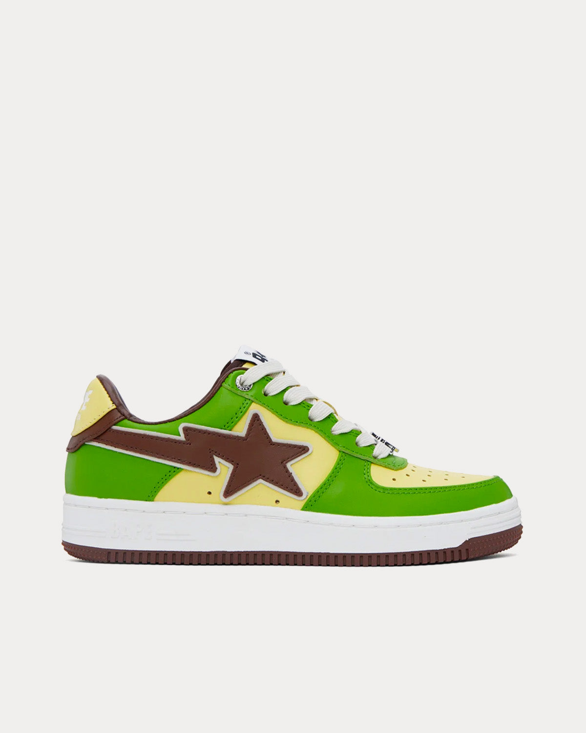 A Bathing APE Men's Bape Sta Green / Yellow / Brown Low Top