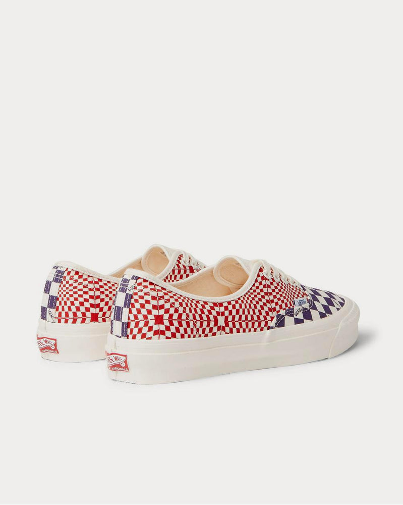 Vans OG Authentic LX Checked Canvas  White low top sneakers - 3