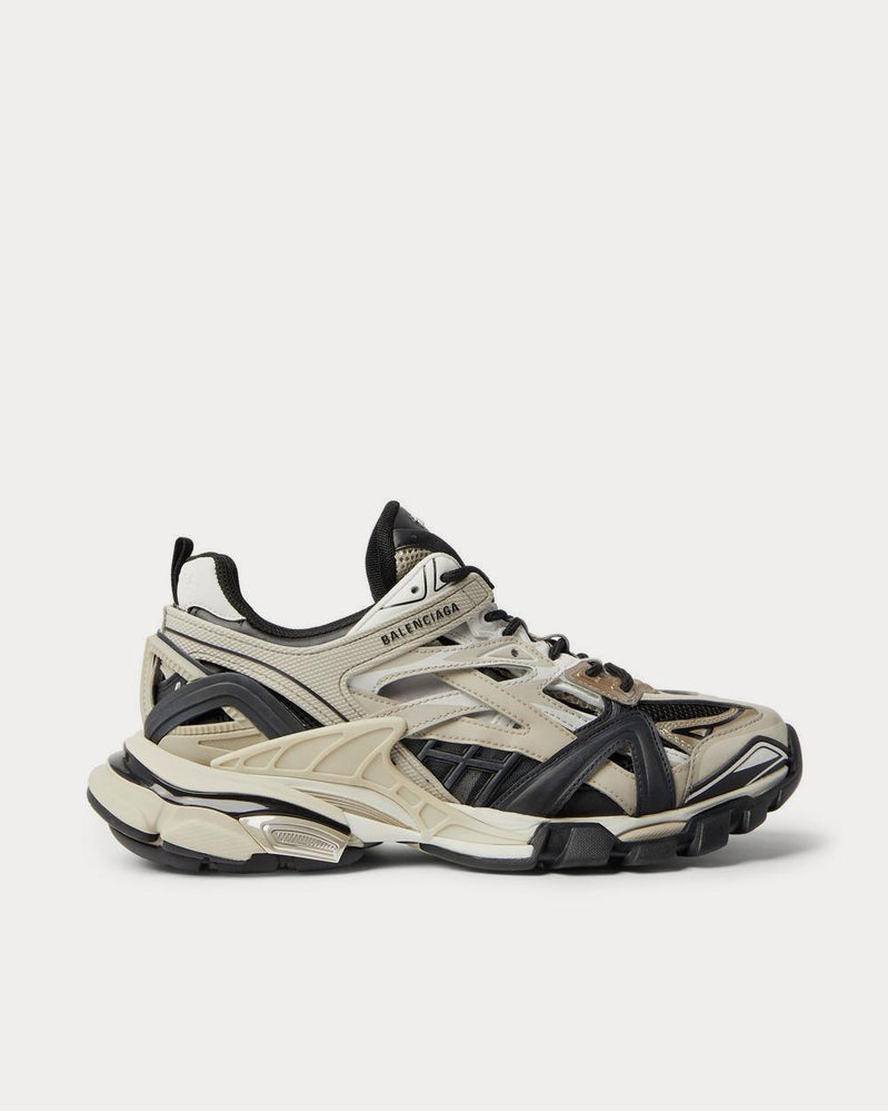 Balenciaga Track.2 Nylon, Mesh and Rubber  Beige low top sneakers - 1